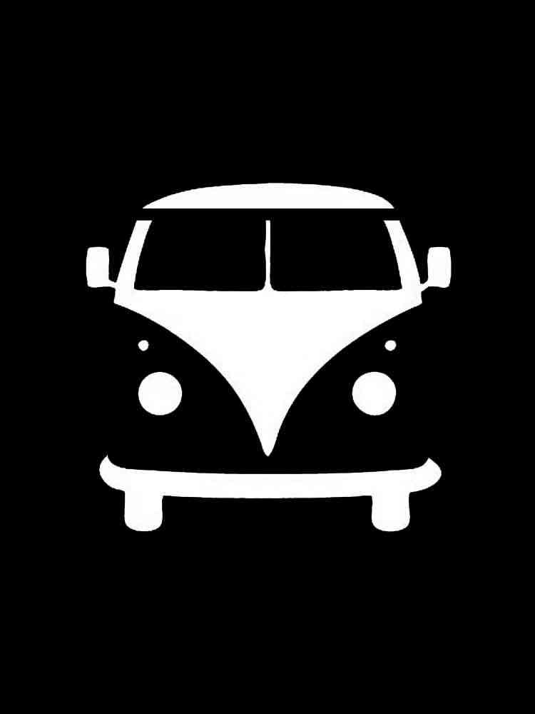 Трафареты автобуса картинка для раскрашивания