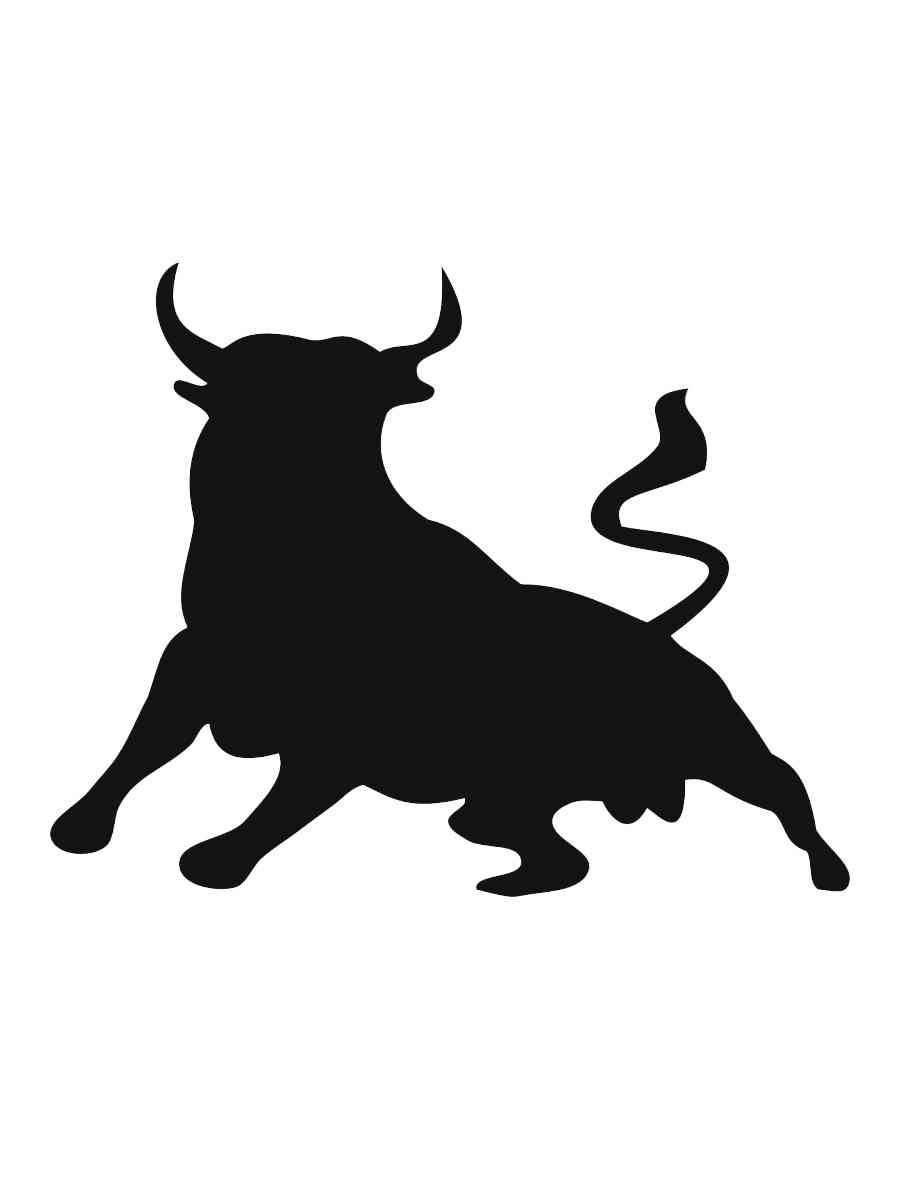Трафареты быка картинка для раскрашивания
