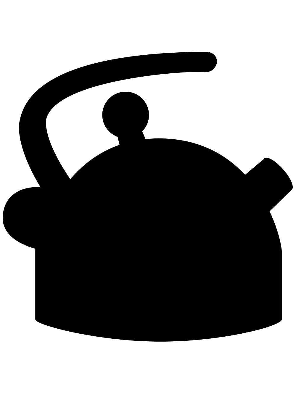 Трафареты чайника картинка для раскрашивания