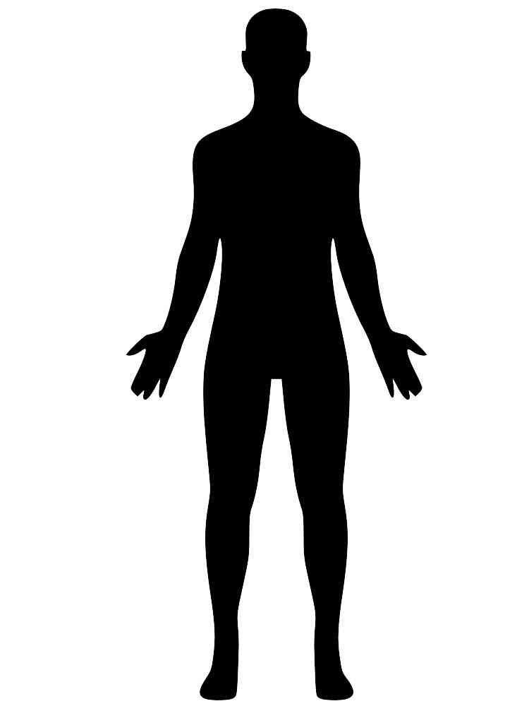 Трафареты человека для раскрашивания 3