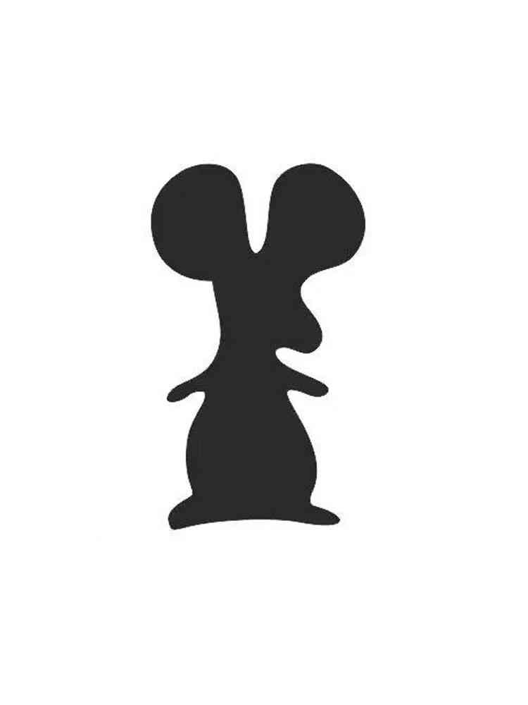 Трафареты диких животных картинка для раскрашивания 4