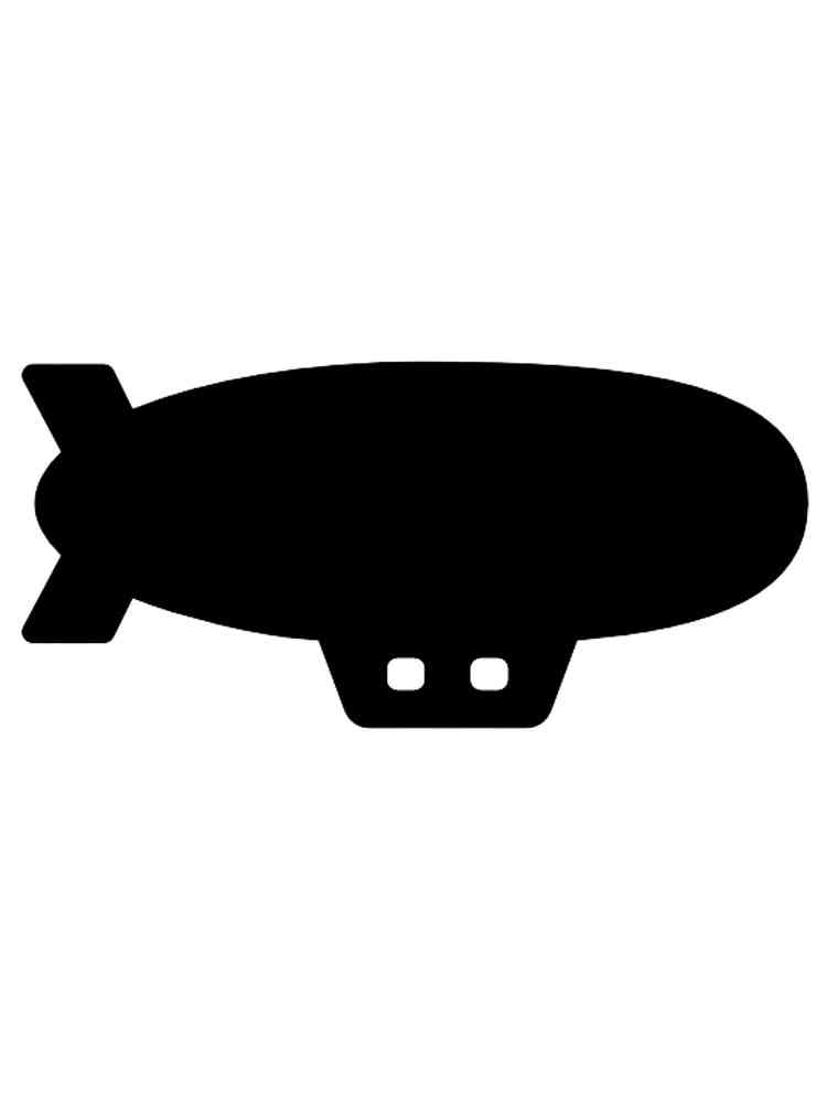 Трафареты дирижабля картинка для раскрашивания