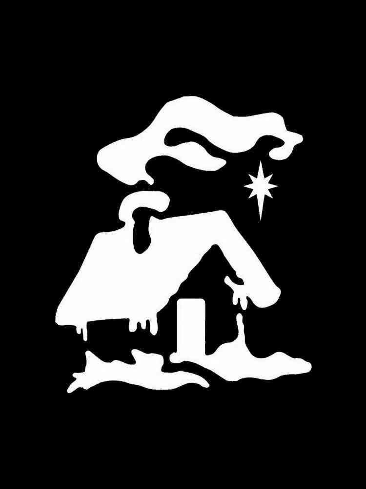 Трафареты дома рисунок для раскрашивания 3