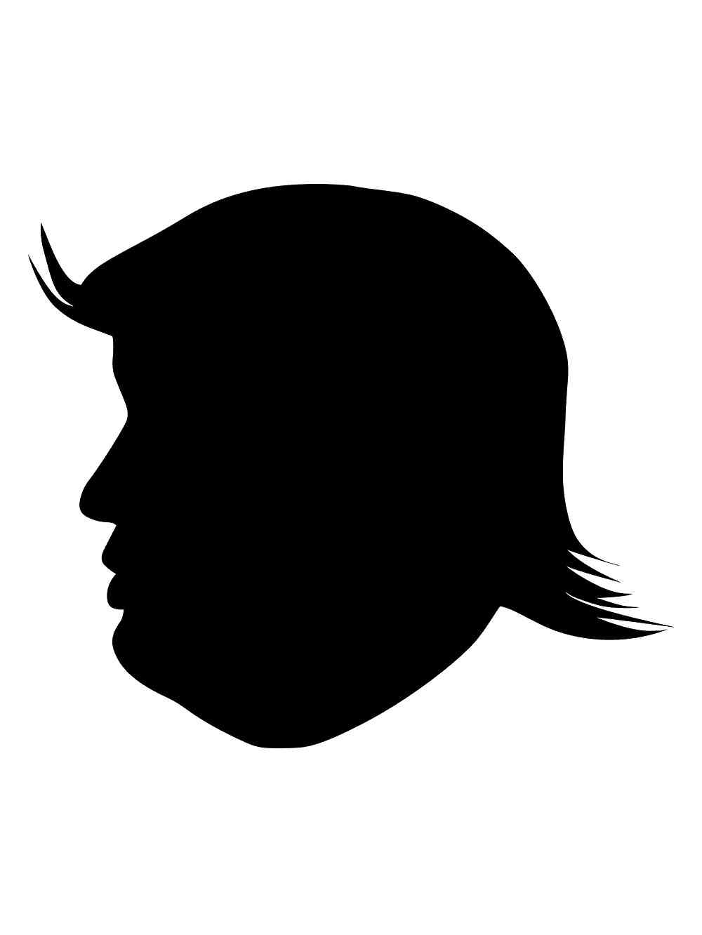 Трафареты дональда трампа раскраска для детей