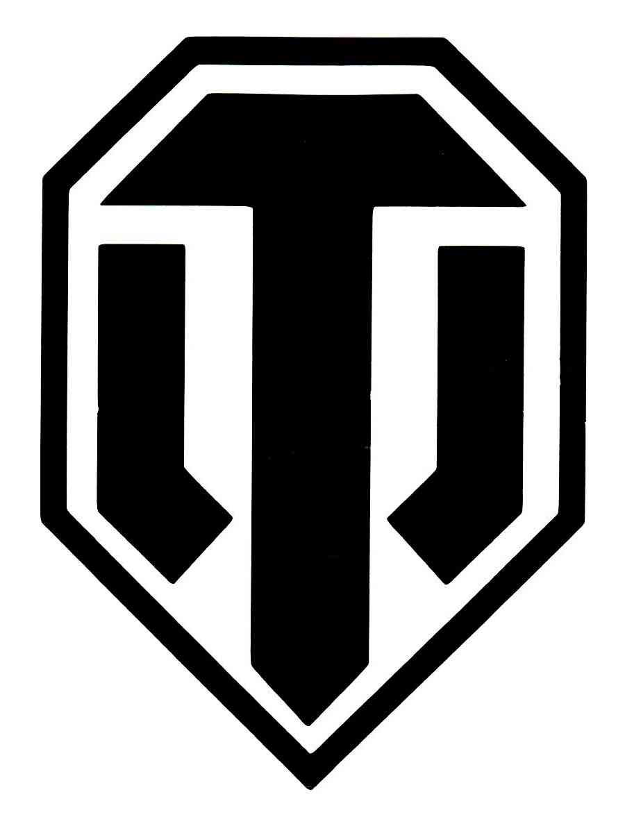 Трафареты эмблем черно-белая раскраска 3