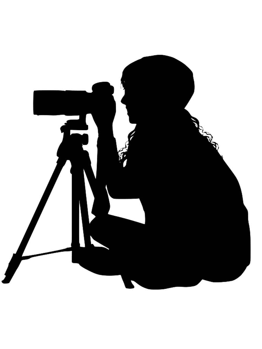 Трафареты фотографа для раскрашивания 2
