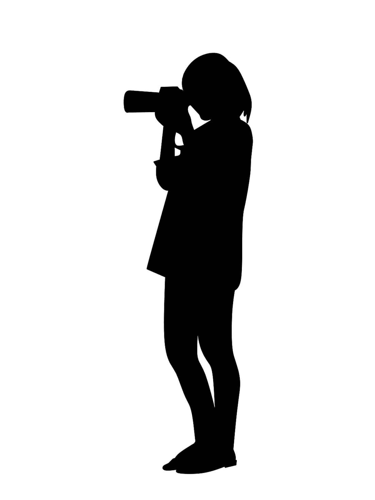 Трафареты фотографа картинка для раскрашивания