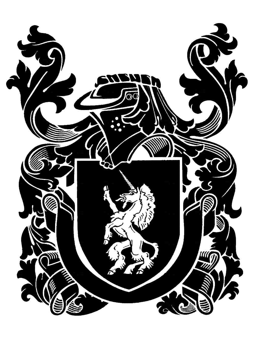 Трафареты гербов для раскрашивания