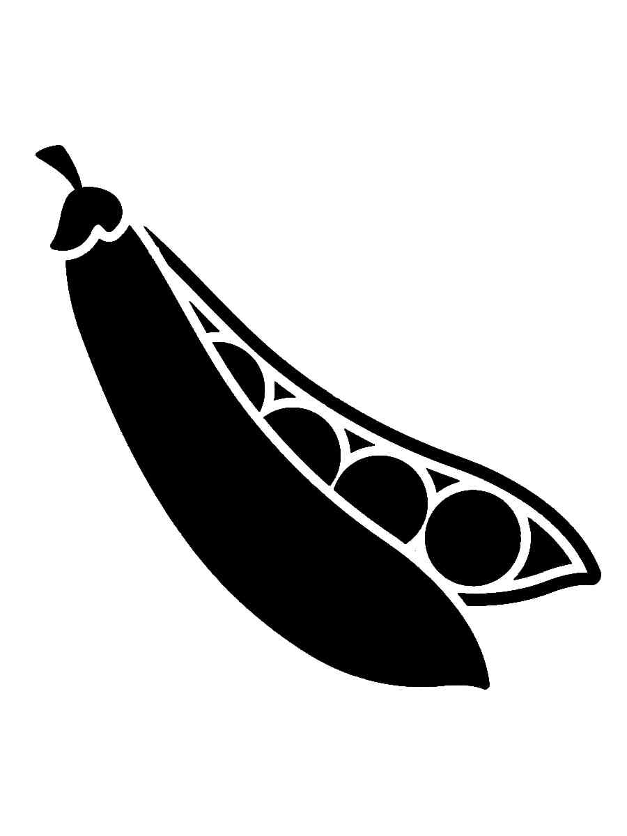 Трафареты гороха картинка для раскрашивания