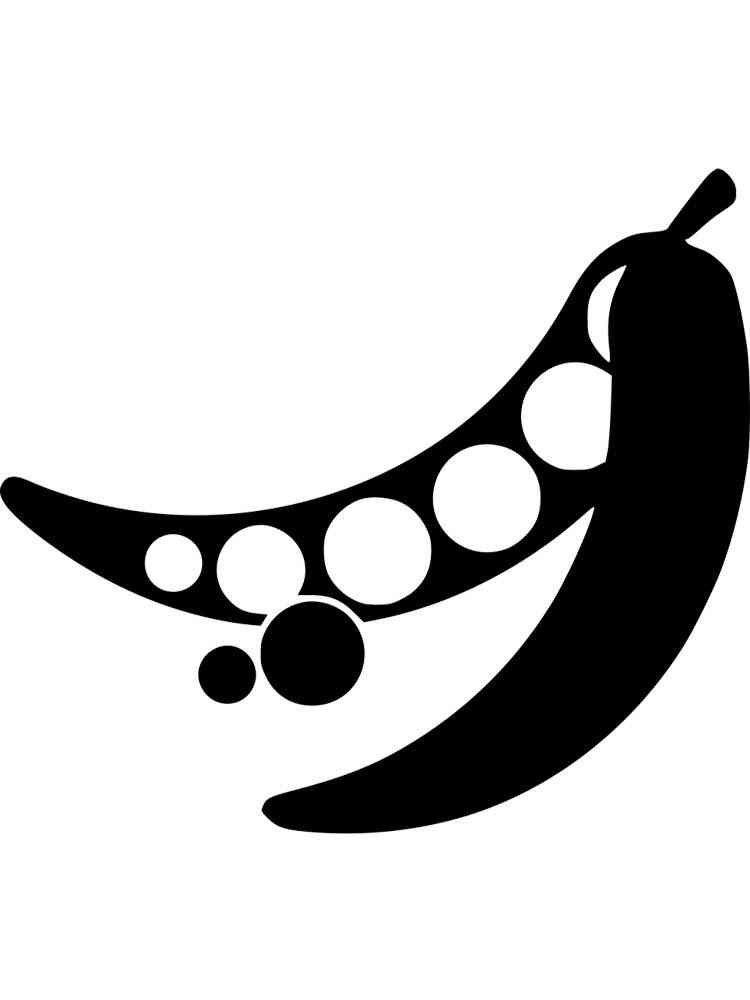 Трафареты гороха раскраска для детей