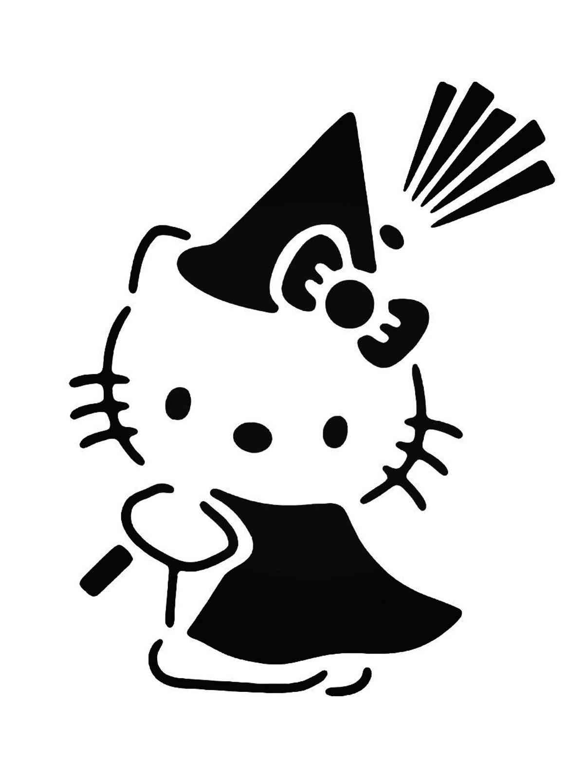 Трафареты hello kitty для раскрашивания 2