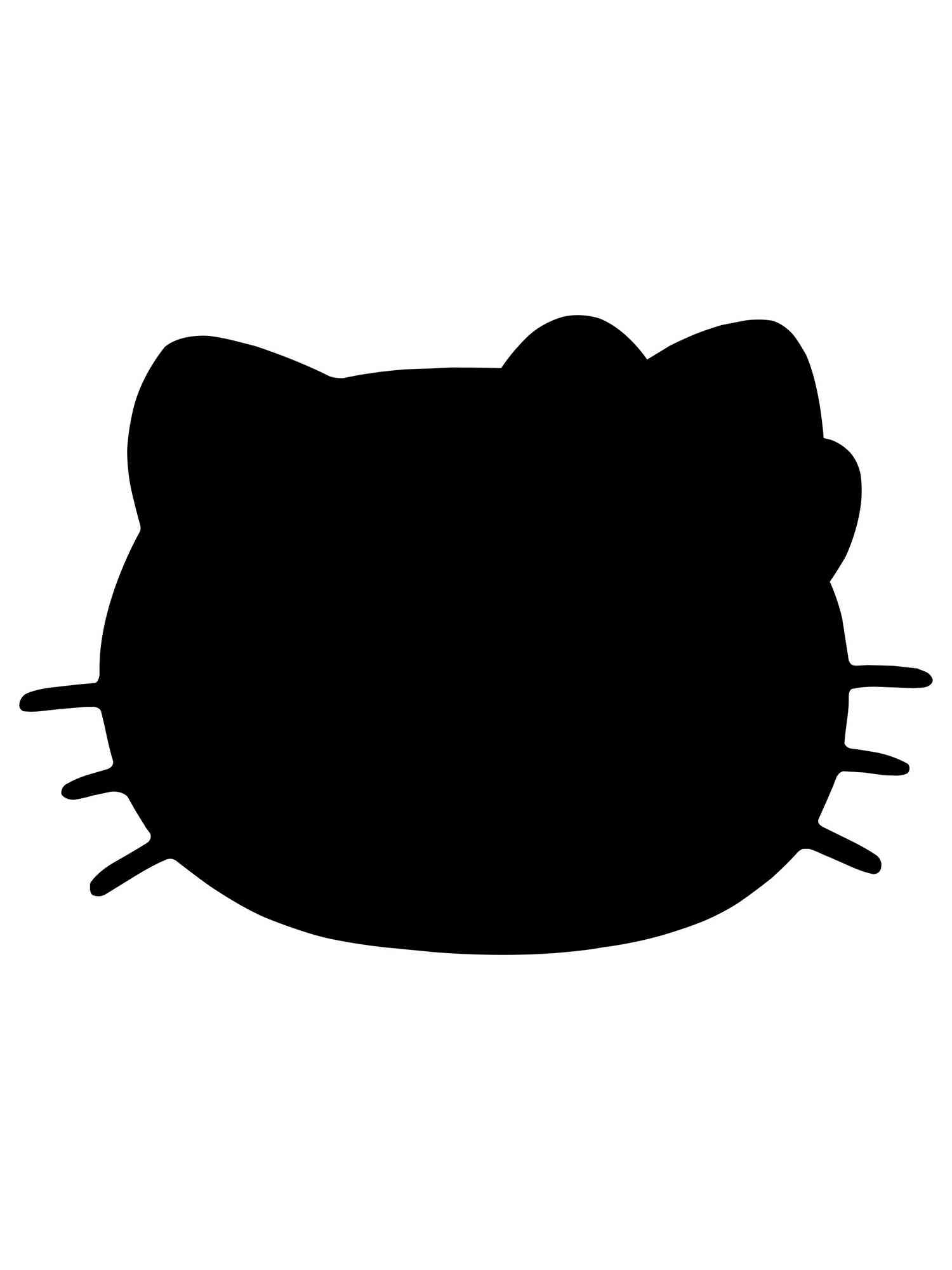Трафареты hello kitty раскраска для детей