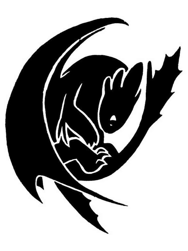 Трафареты как приручить дракона для раскрашивания