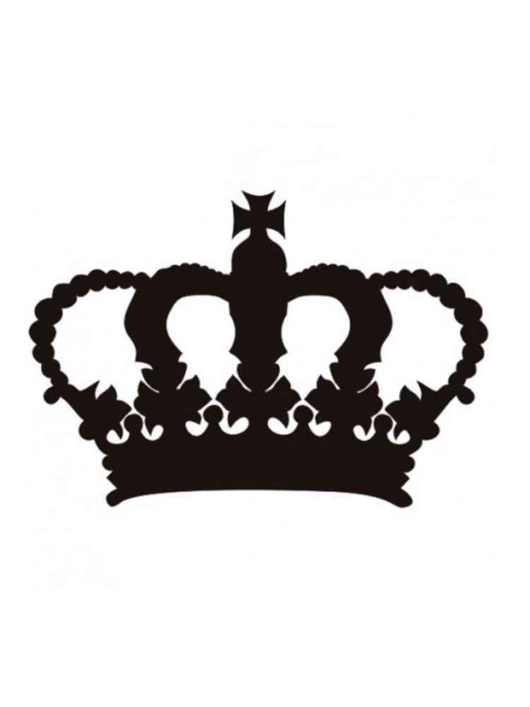 Трафареты корон картинка для раскрашивания