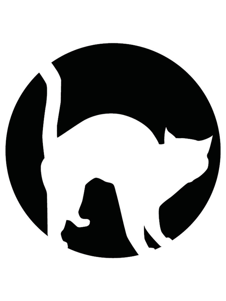 Трафареты кошек раскраска для детей