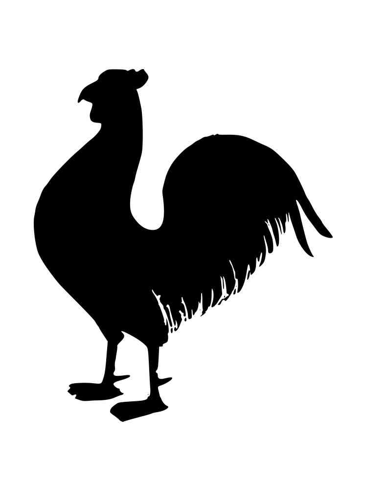 Трафареты куриц раскраска для детей