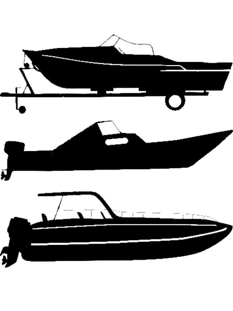 Трафареты лодки рисунок для раскрашивания 2