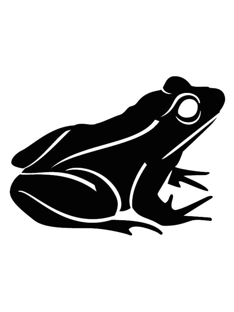 Трафареты лягушки рисунок для раскрашивания