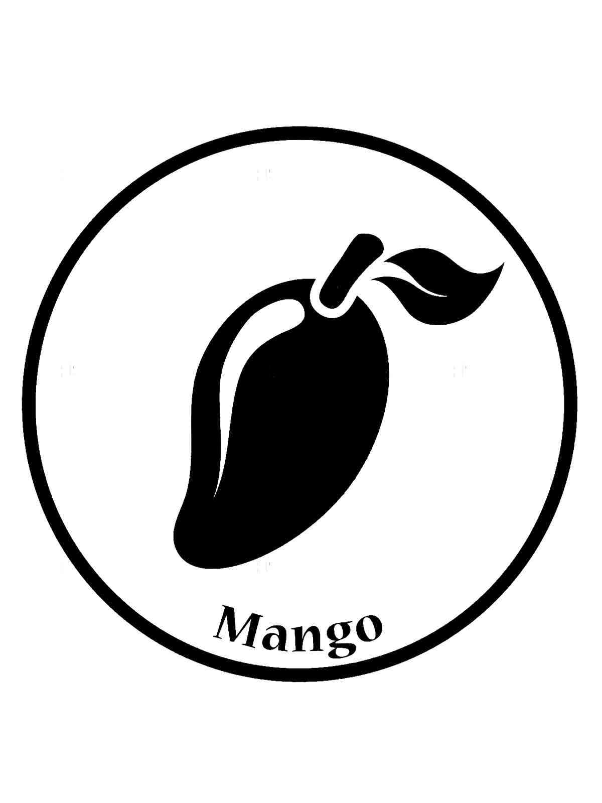 Трафареты манго для раскрашивания