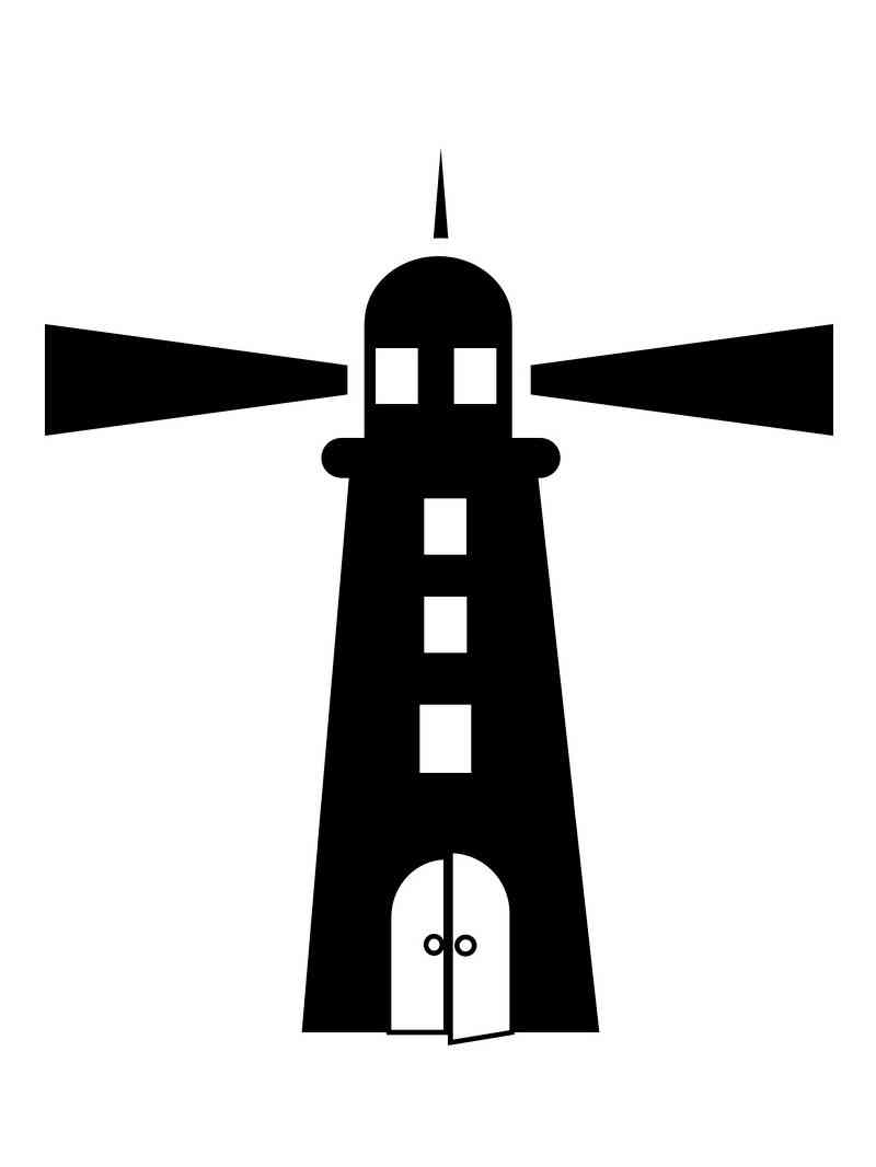 Трафареты маяка рисунок для раскрашивания