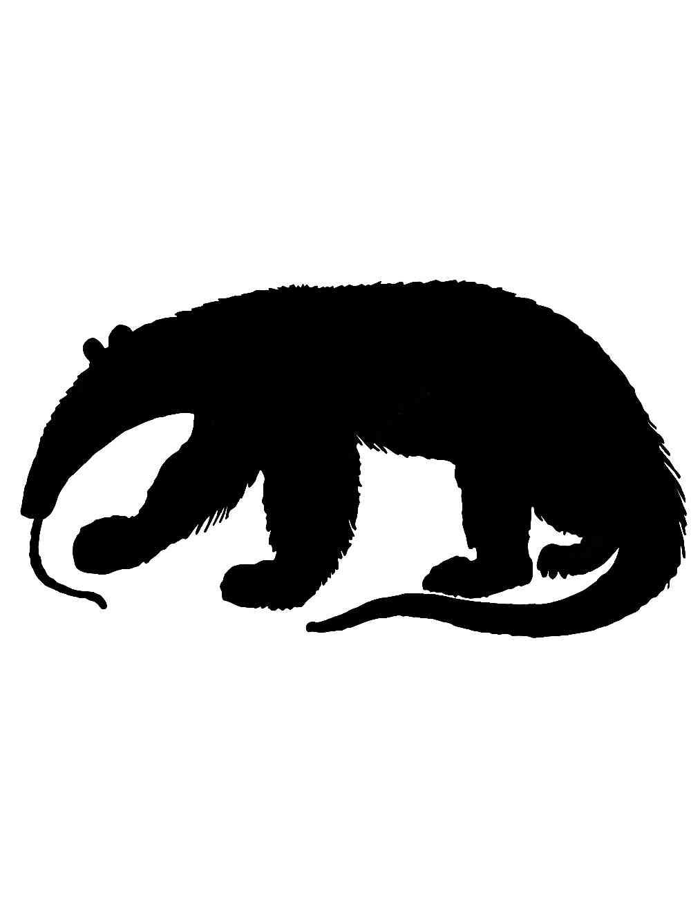 Трафареты муравьеда рисунок для раскрашивания