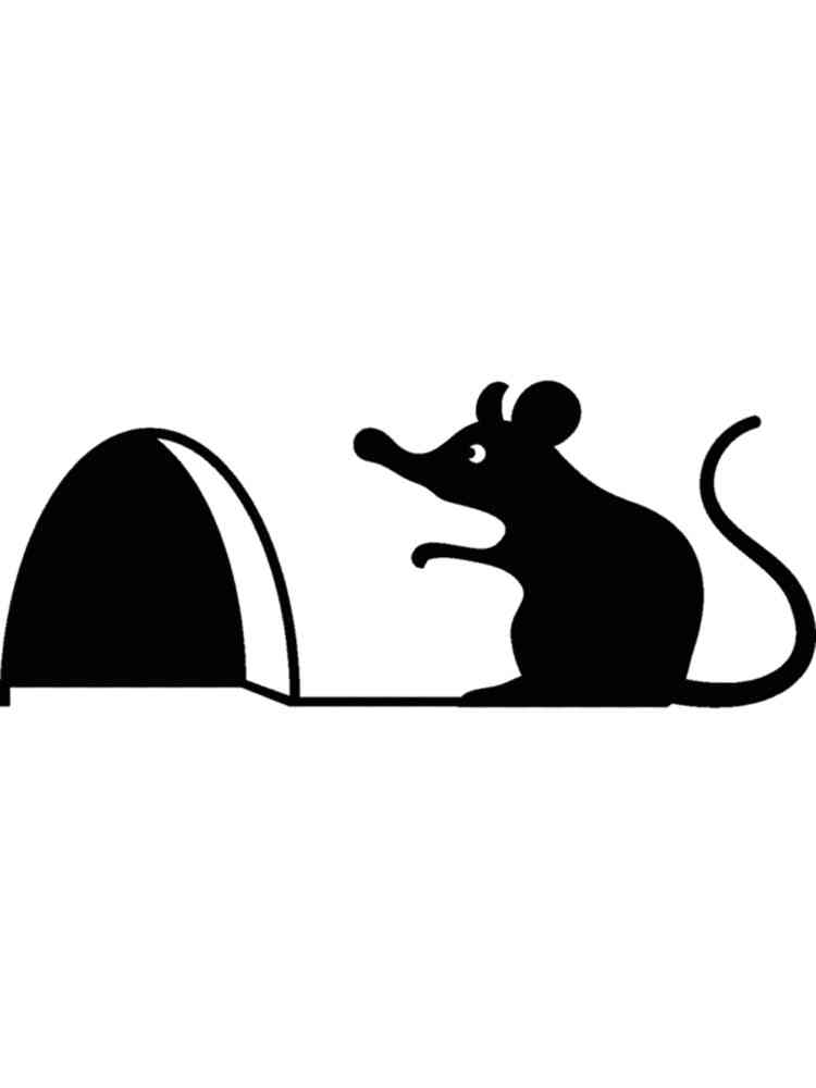 Трафареты мыши рисунок для раскрашивания