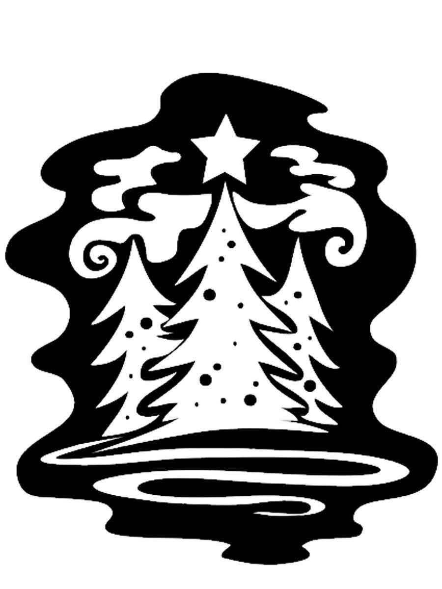 Трафареты новый год для раскрашивания