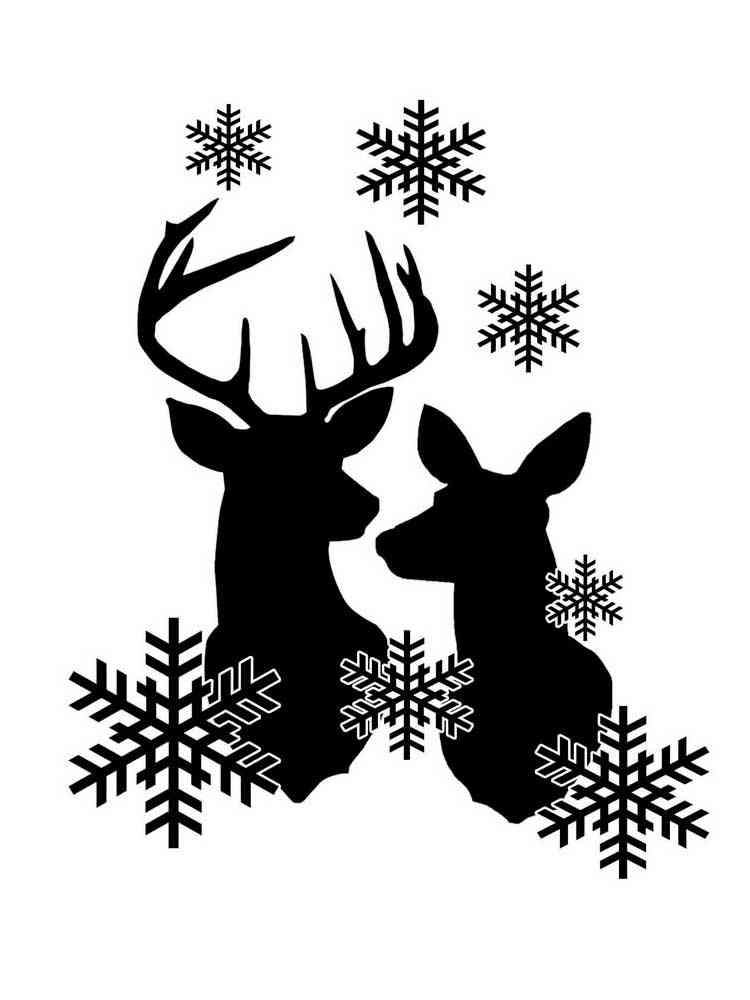 Трафареты новый год раскраска для детей