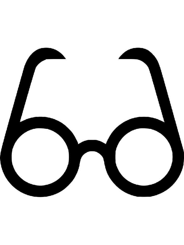 Трафареты очков для раскрашивания 2