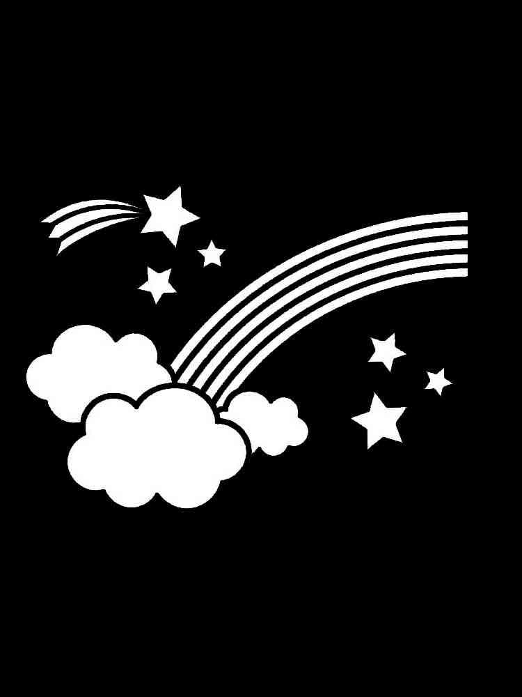 Трафареты радуги для раскрашивания
