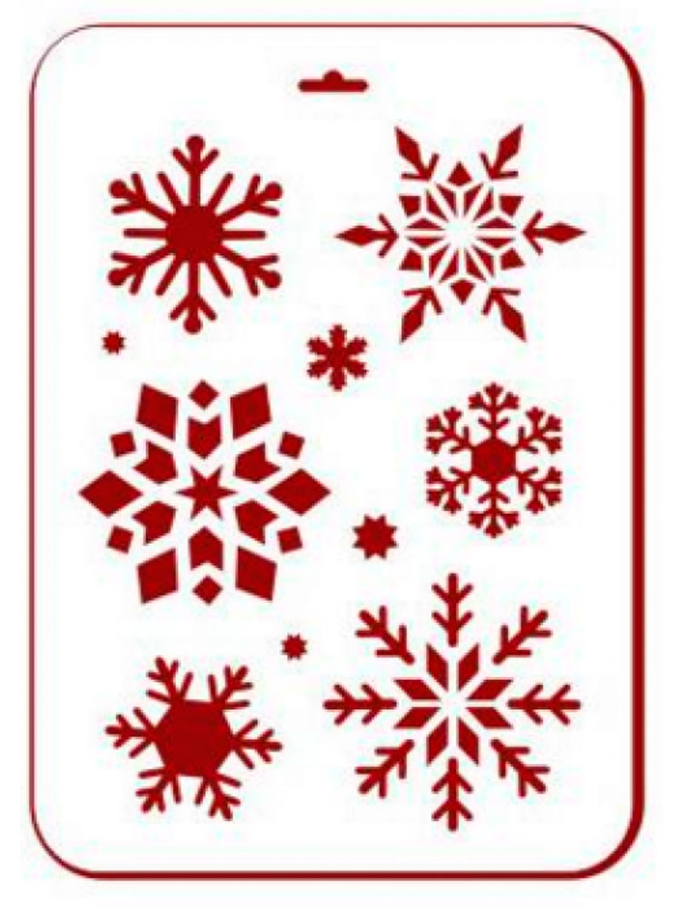 Трафареты снежинки рисунок для раскрашивания