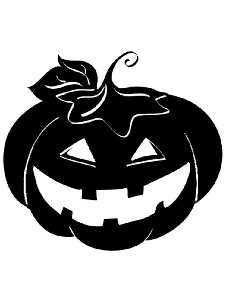 Трафареты тыкв картинка для раскрашивания 2