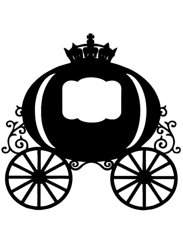 Трафареты золушки раскраска для детей 2
