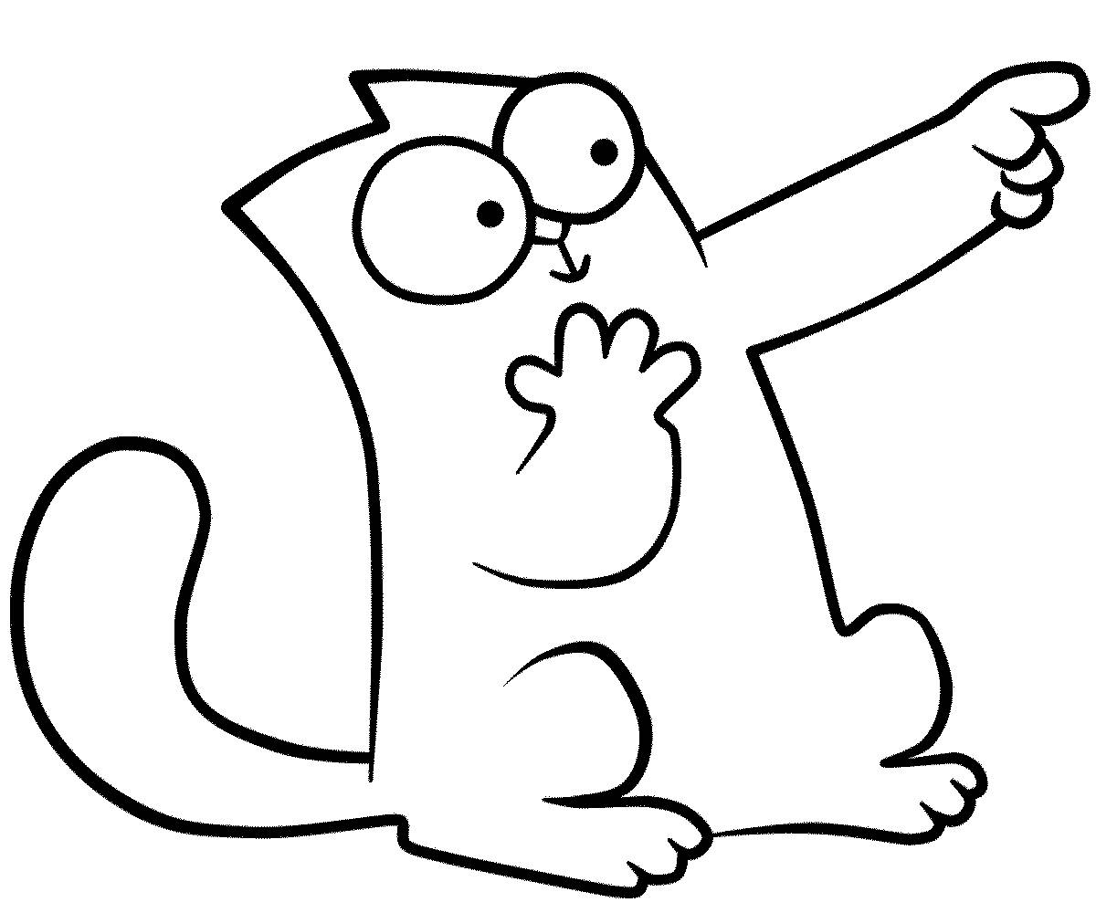 Удивленный кот