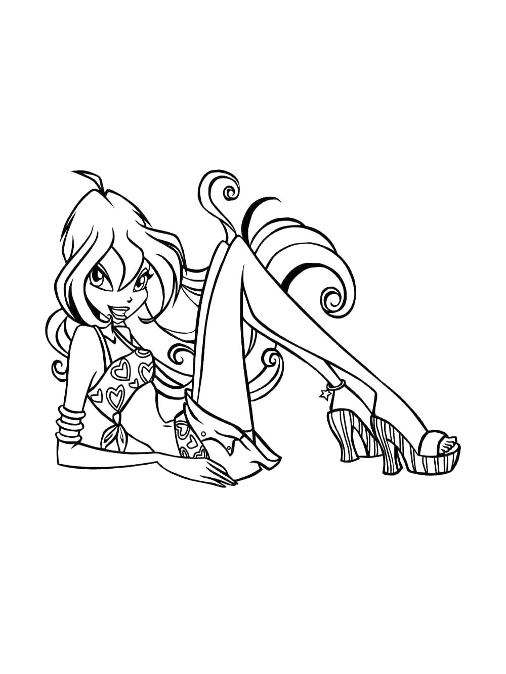 Винкс (winx) для раскрашивания 10