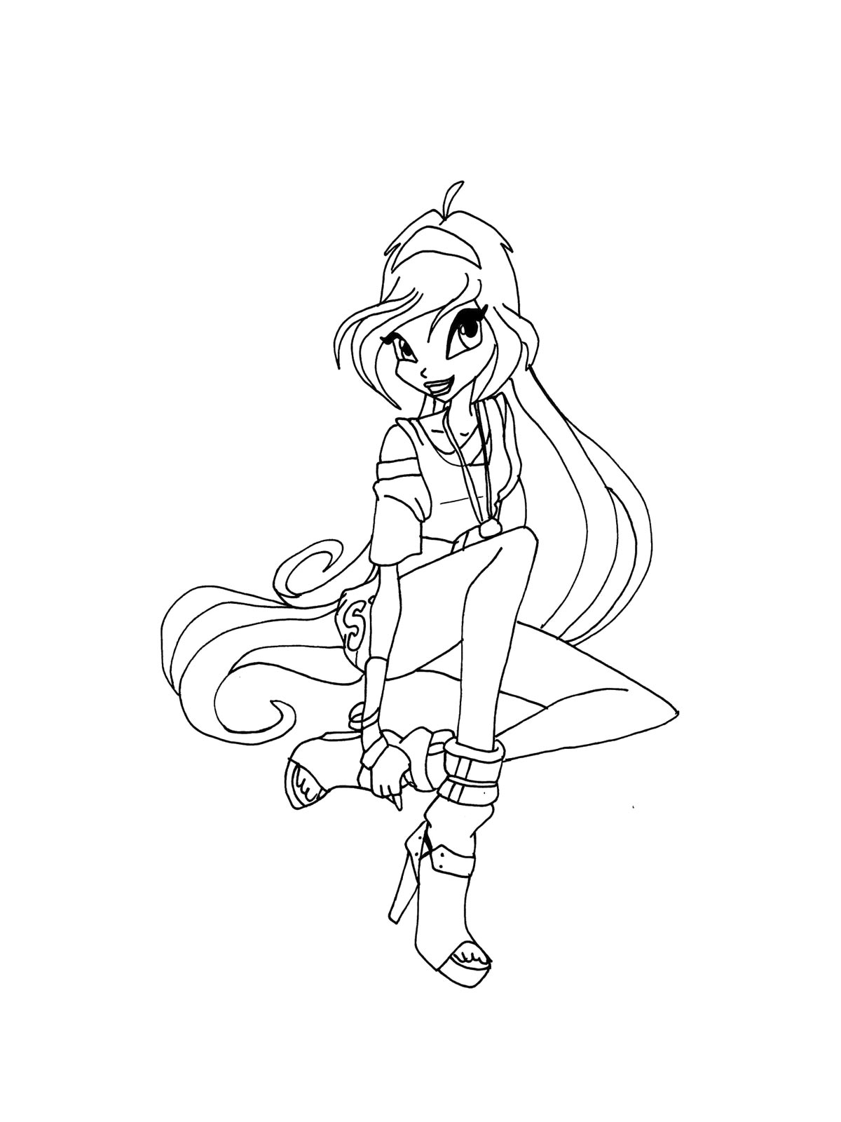 Винкс (winx) для раскрашивания 13