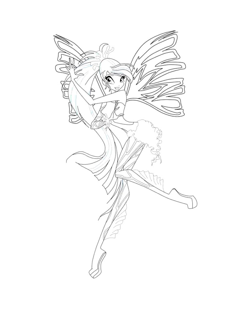 Винкс (winx) для раскрашивания 17