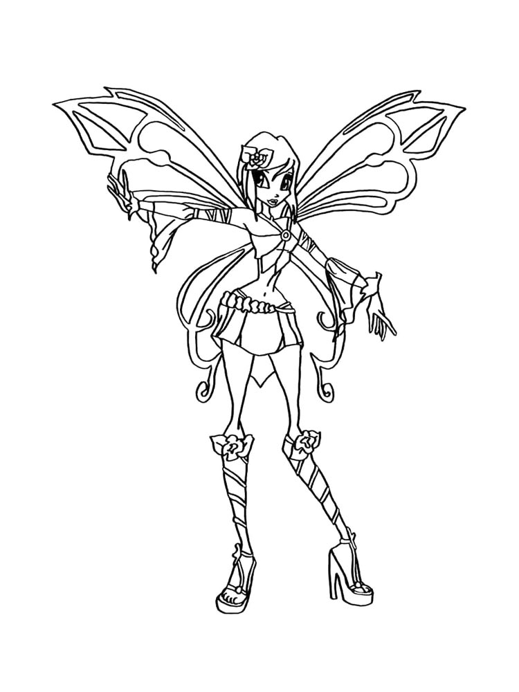 Винкс (winx) для раскрашивания 19