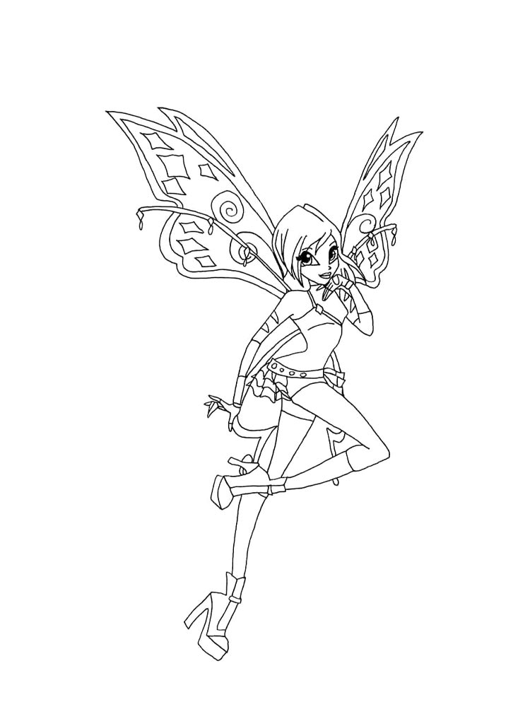 Винкс (winx) для раскрашивания 20
