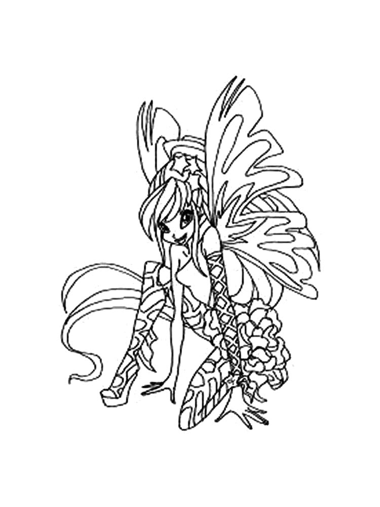Винкс (winx) для раскрашивания 21