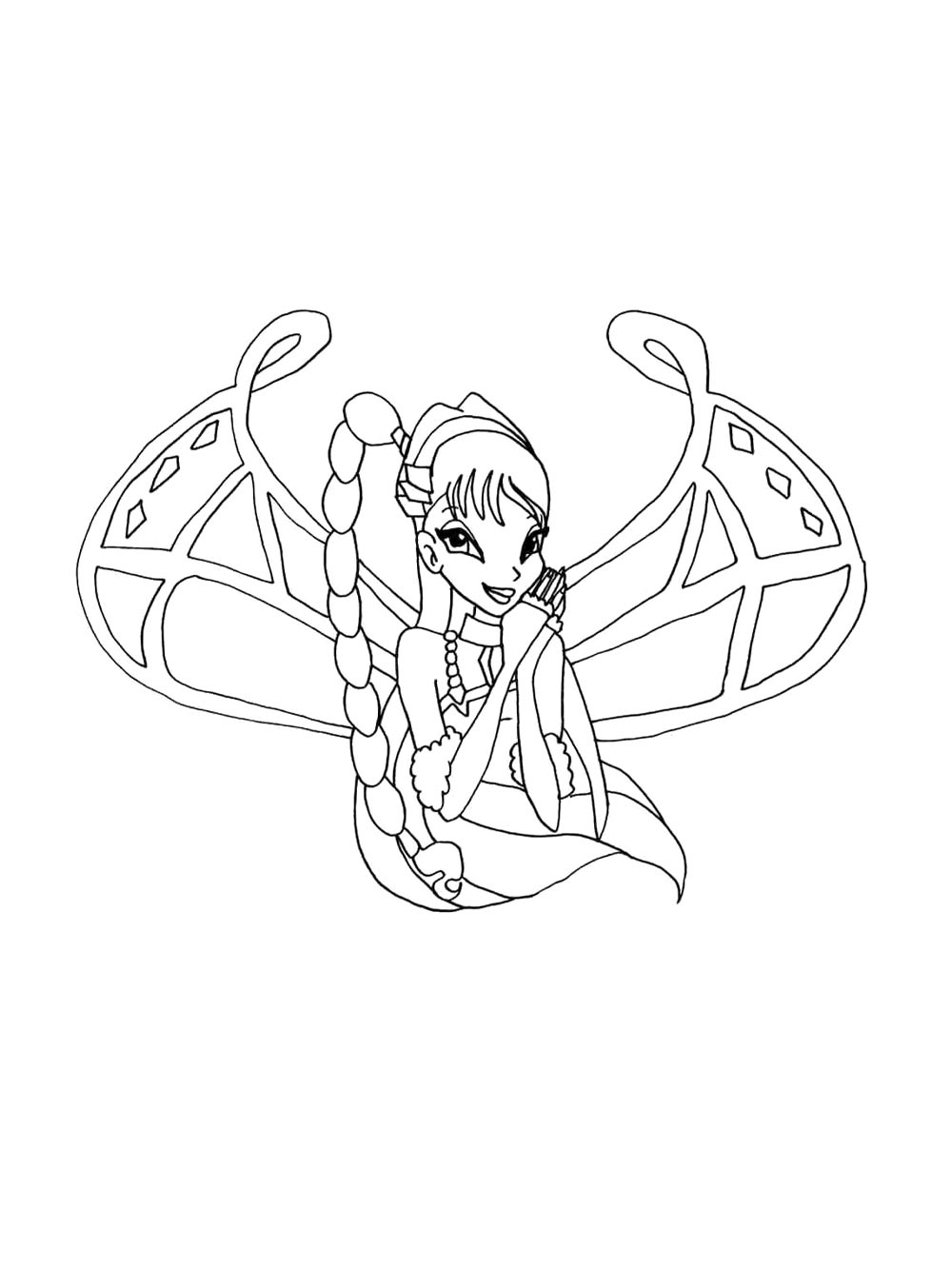 Винкс (winx) для раскрашивания 26