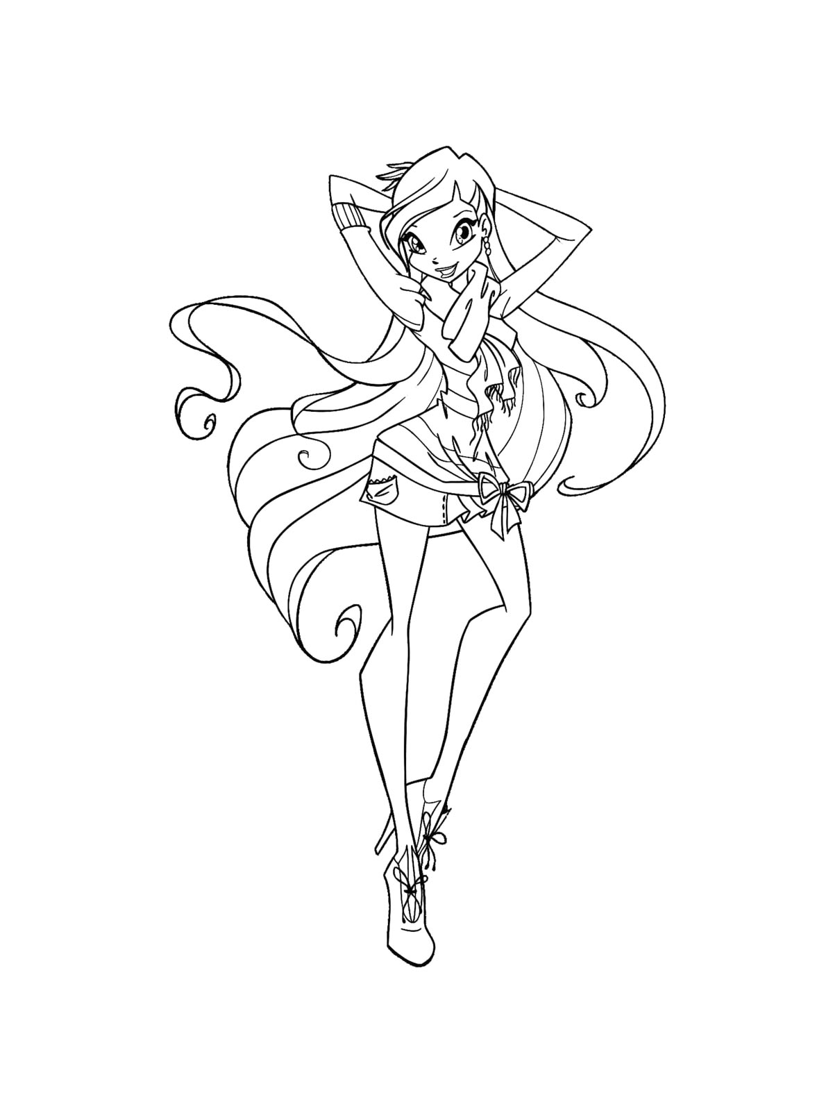 Винкс (winx) для раскрашивания 29