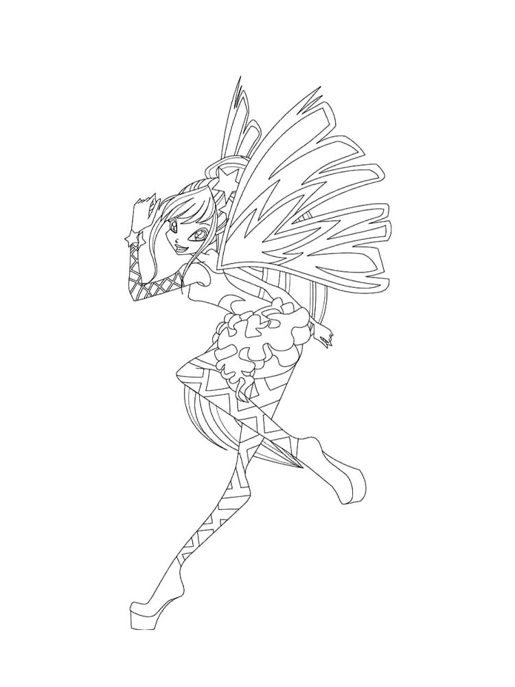 Винкс (winx) для раскрашивания 32