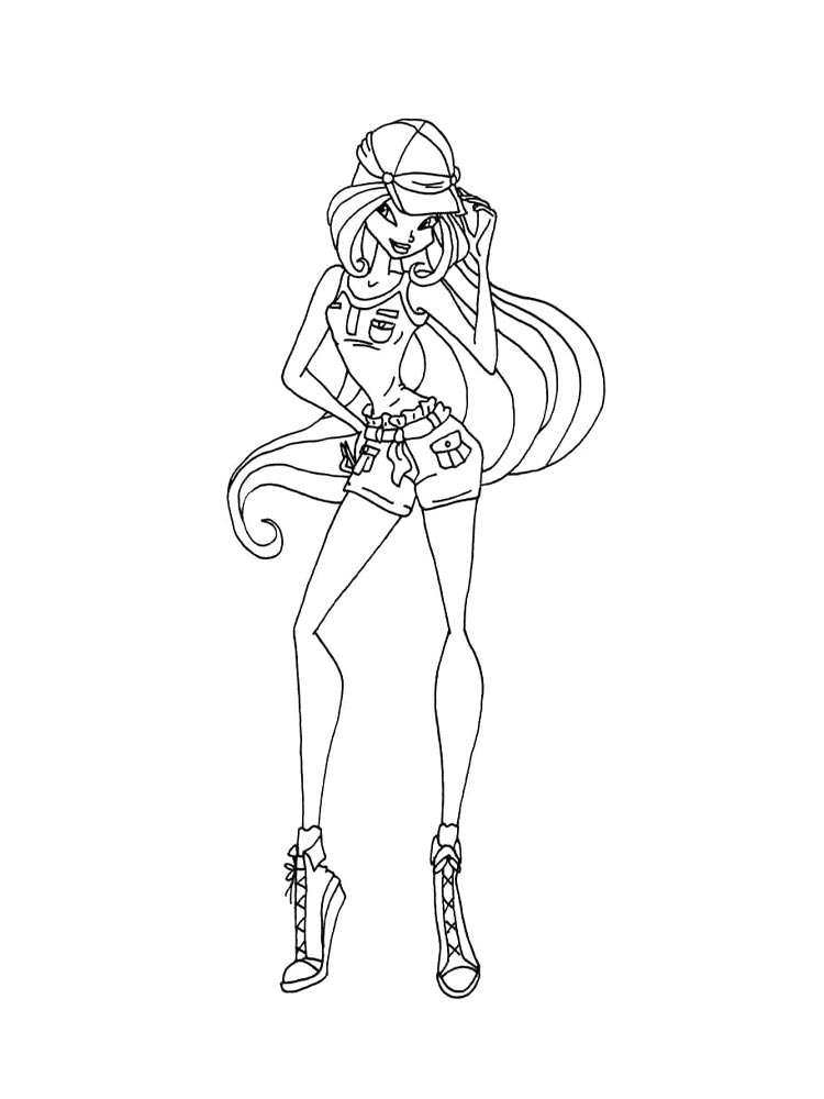 Винкс (winx) для раскрашивания 33