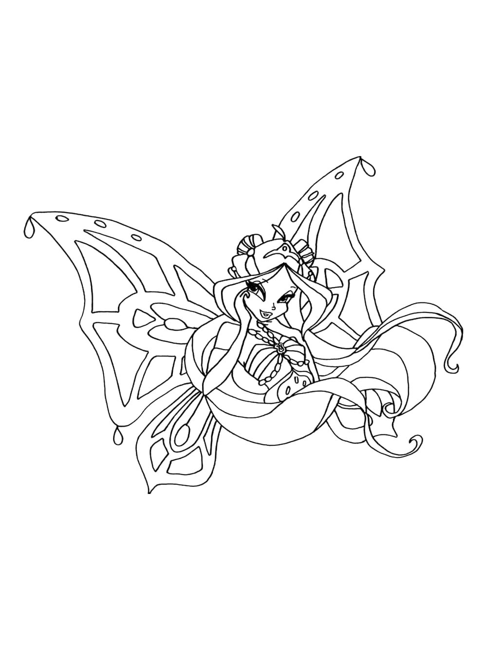 Винкс (winx) для раскрашивания 35