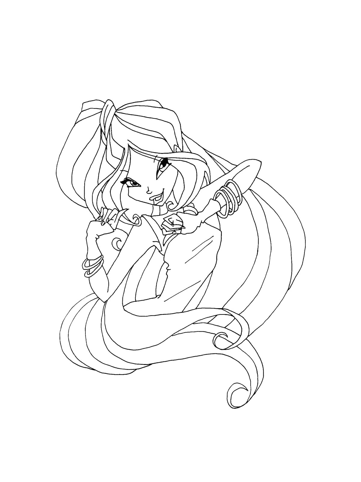 Винкс (winx) для раскрашивания 4