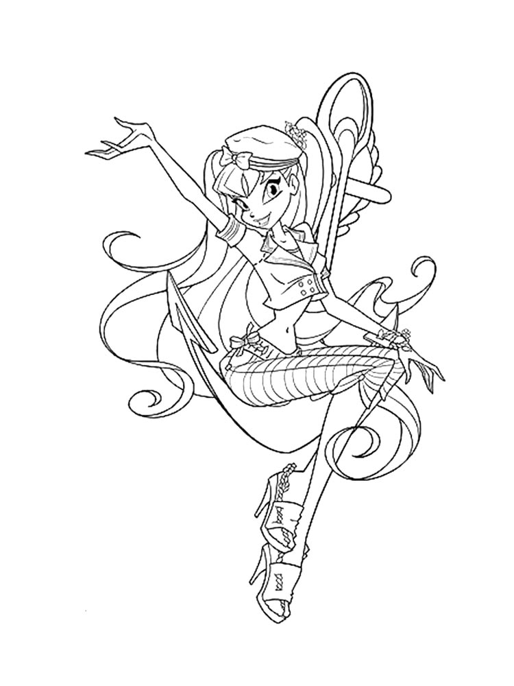 Винкс (winx) для раскрашивания 6