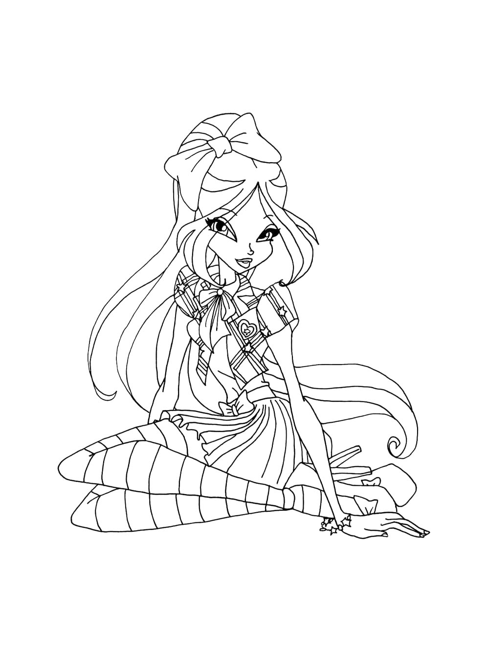 Винкс (winx) для раскрашивания 7