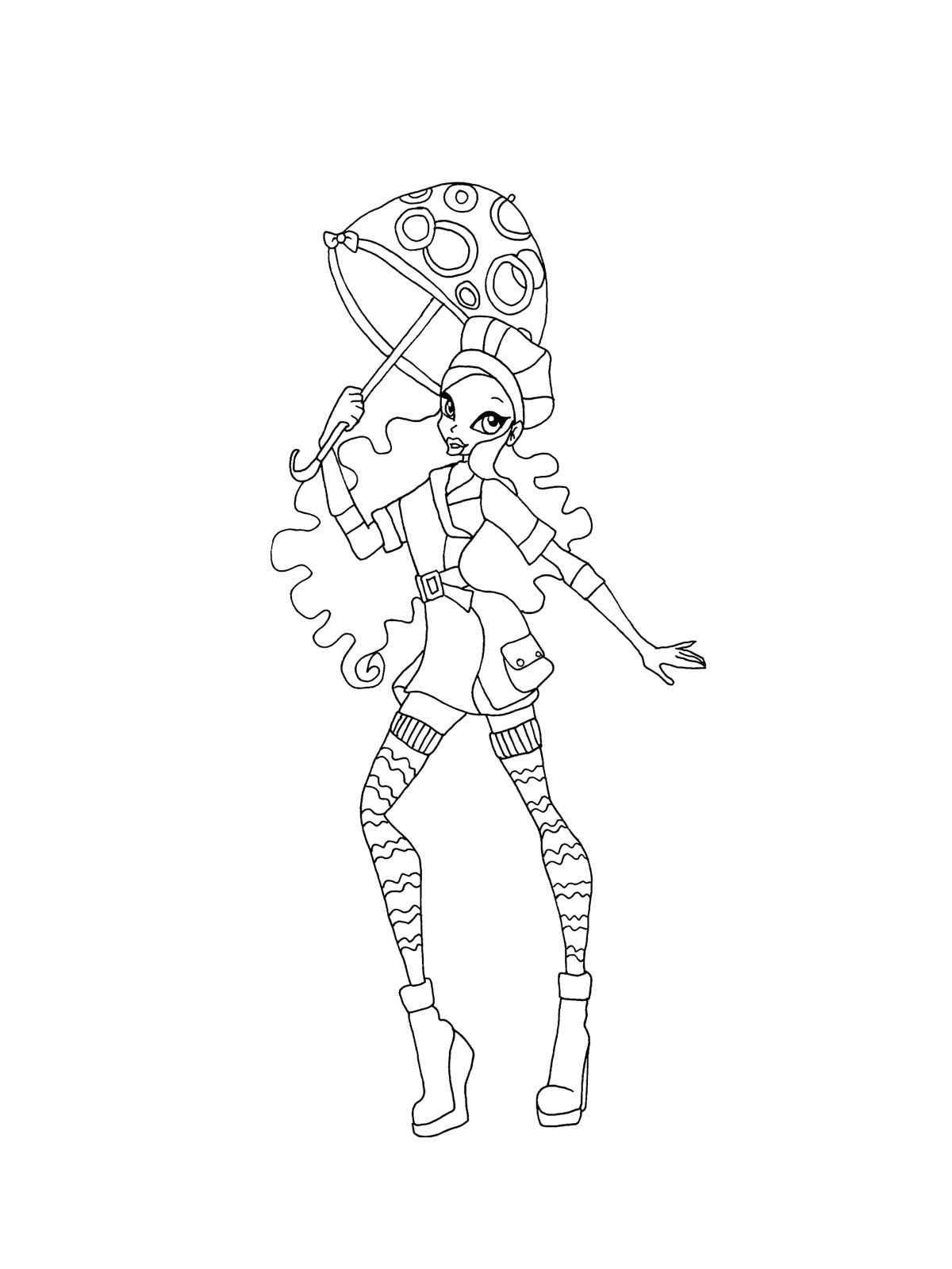 Винкс (winx) картинка для раскрашивания 21