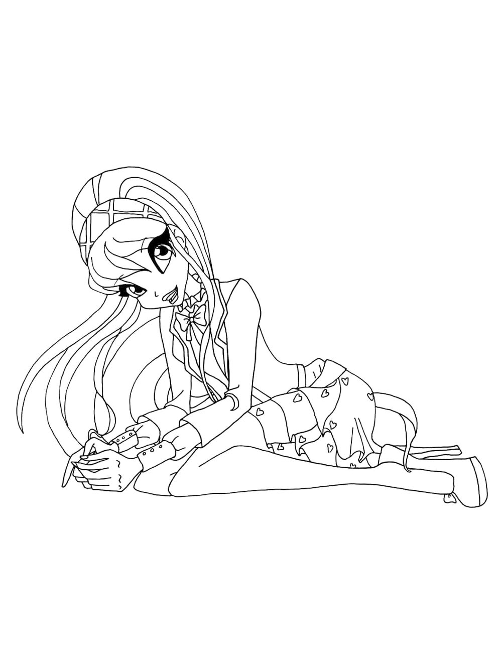 Винкс (winx) картинка для раскрашивания 29
